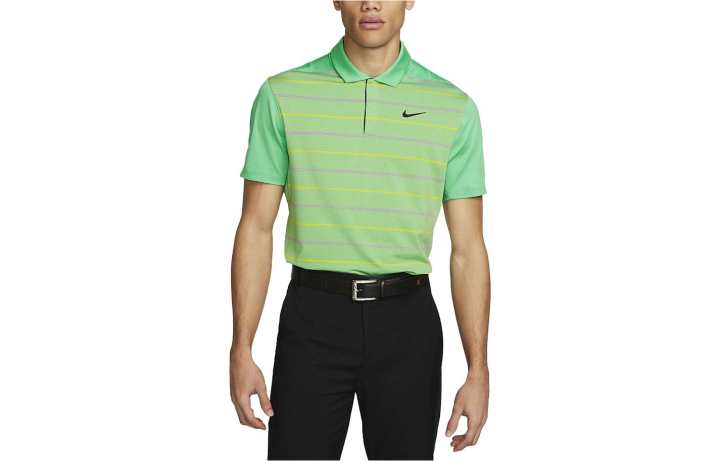 Nike Nike Polo Shirts Men's Green Polo Collar Moderate Straight Fit