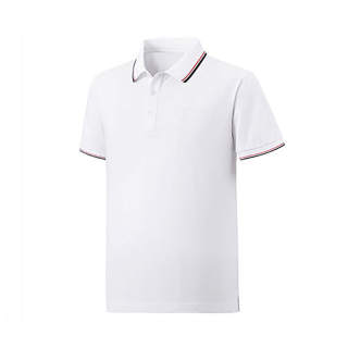 TREKSTA Polo Shirts Men's White Polo Collar Moderate Straight Fit
