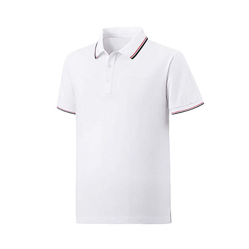 TREKSTA Polo Shirts Men's White Polo Collar Moderate Straight Fit