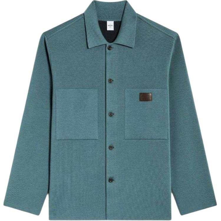 BERLUTI Shirts Men's Blue Lapel Moderate Other