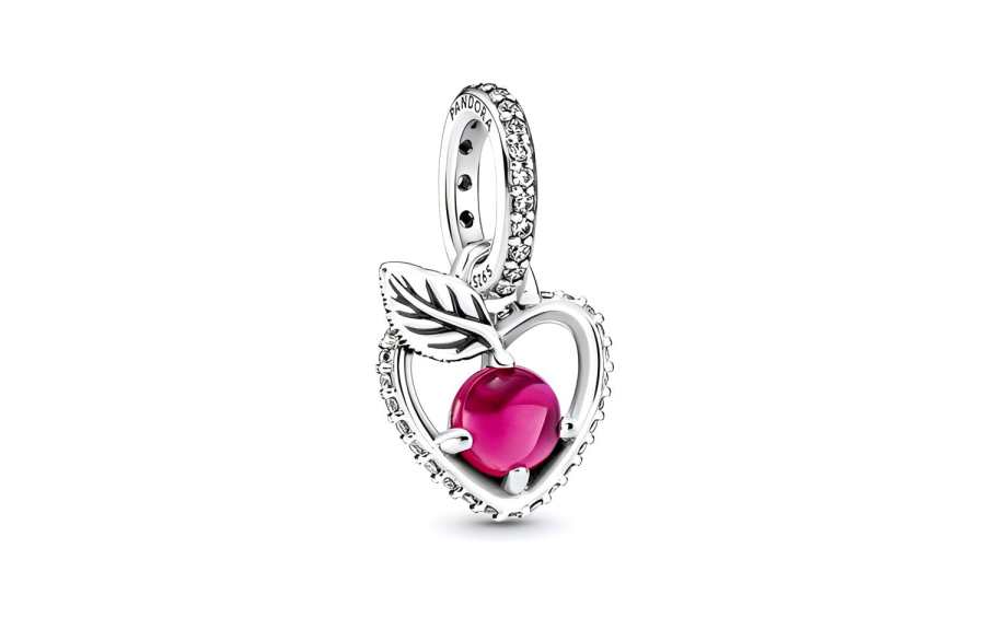 Pandora Charms & Pendants Women's Silver/Fuchsia