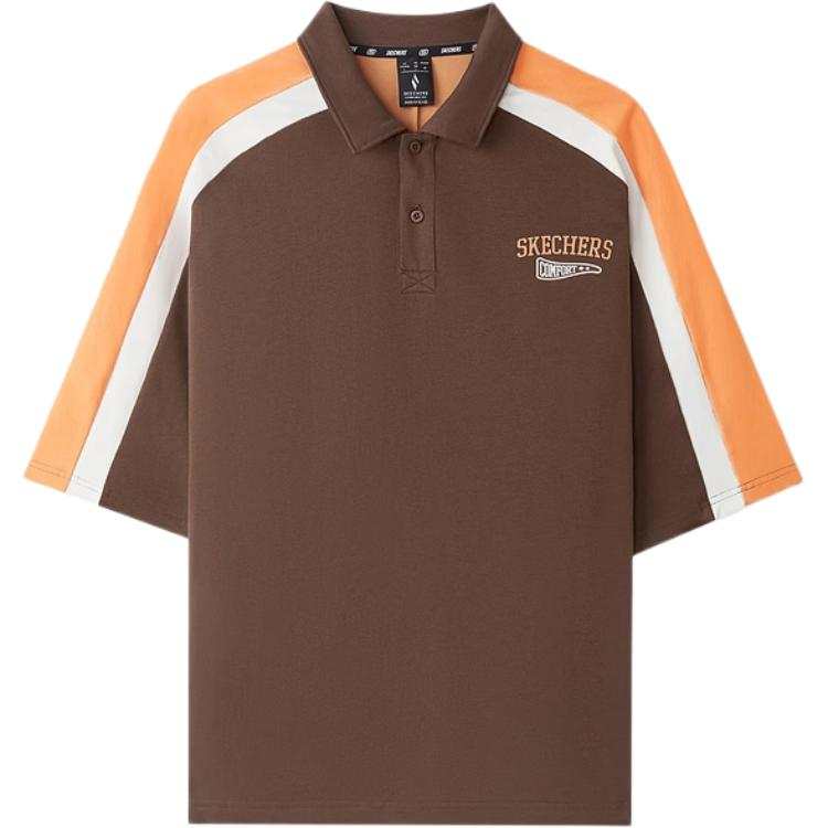 Skechers Polo Shirt Unisex Pinecone Brown/05HT