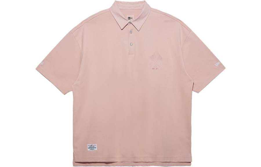 New Era Polo Shirts Men's Pink Lapel Moderate Other