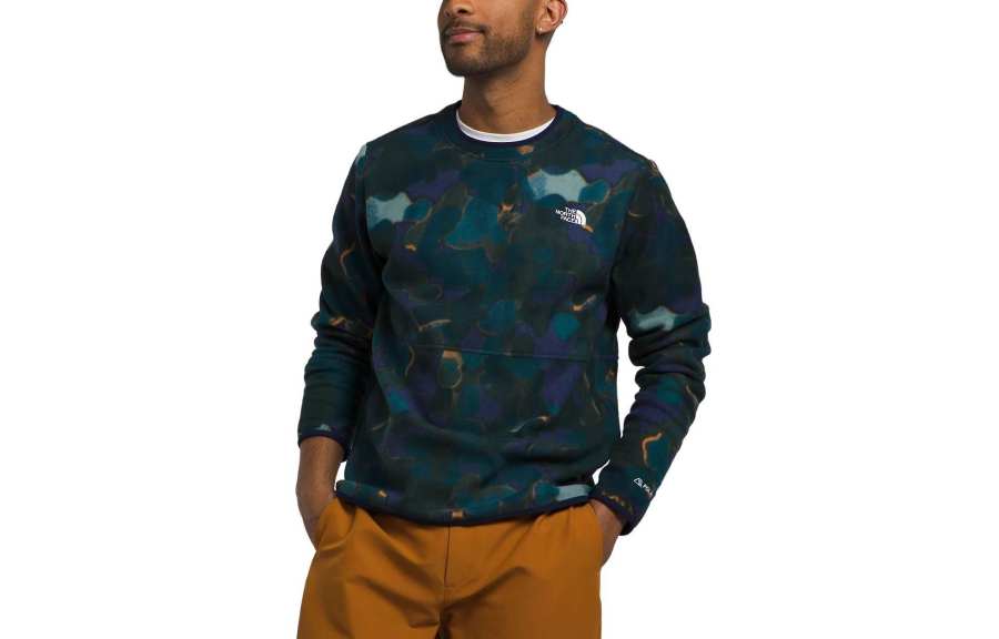THE NORTH FACE Sweatshirts Men's Blue Crew Neck Moderate Regular