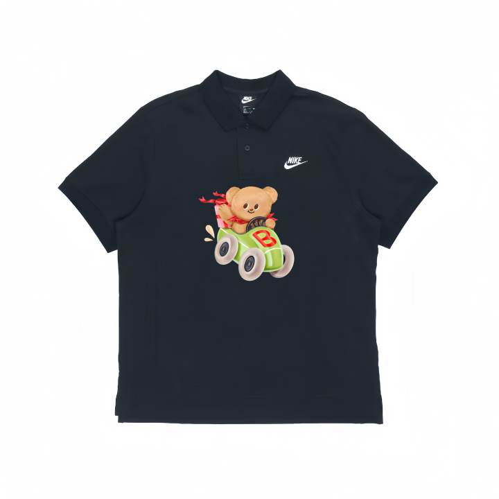 Nike Nike Polo Shirts Unisex Black Polo Collar Moderate