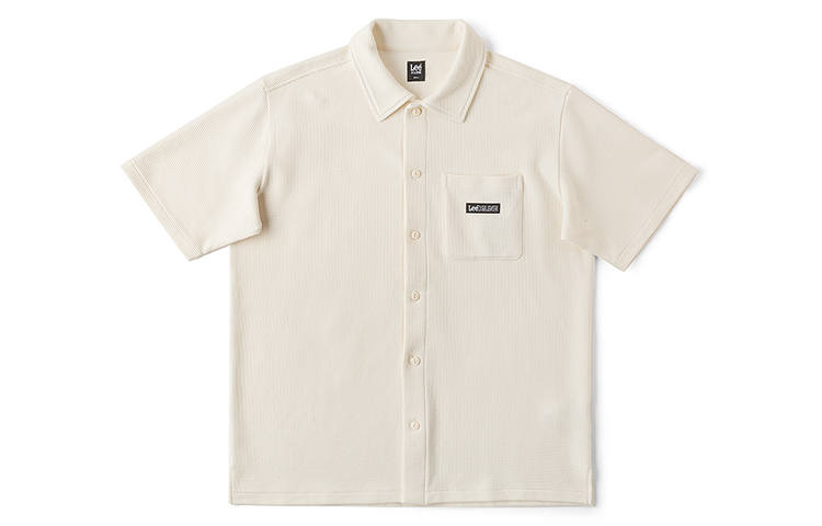 Lee Lee Shirts Men's Ecru Lapel Moderate Shirt