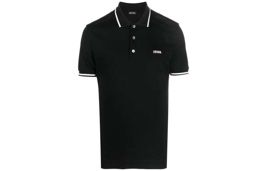 Ermenegildo Zegna FW22 Polo Shirt Men's Black