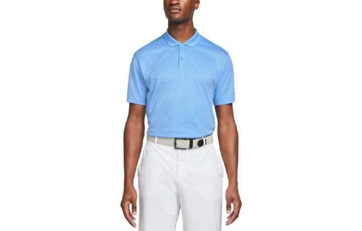 Nike Nike Dri Fit Polo Shirts Men's University Blue Polo Collar Moderate Straight Fit