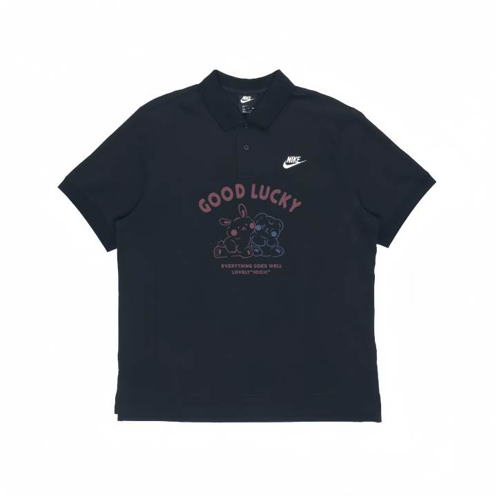 Nike Nike Polo Shirts Unisex Black Polo Collar Moderate