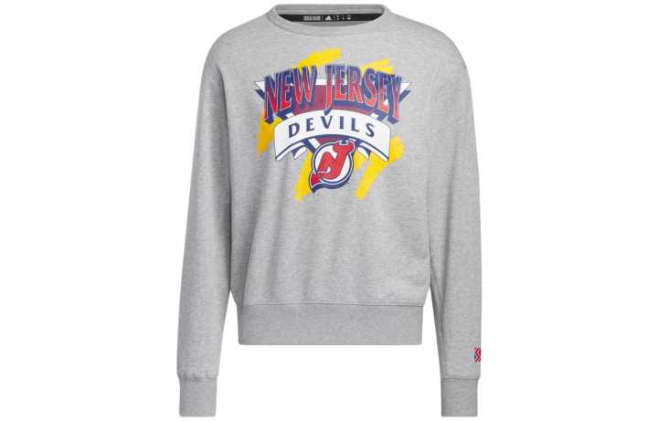 Adidas Adidas Sweatshirts Men's Gray Crew Neck Moderate Regular