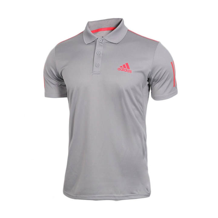Adidas Adidas Polo Shirts Men's Gray Polo Collar Moderate Other