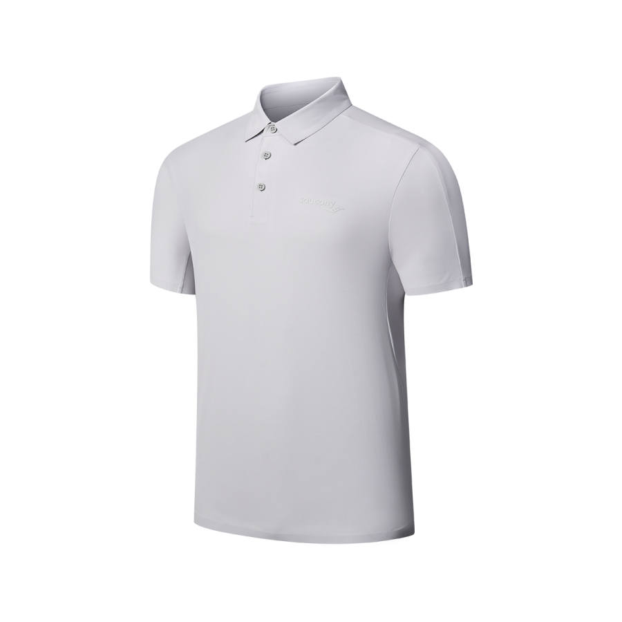 Saucony Polo Shirt Men's Premium Gray