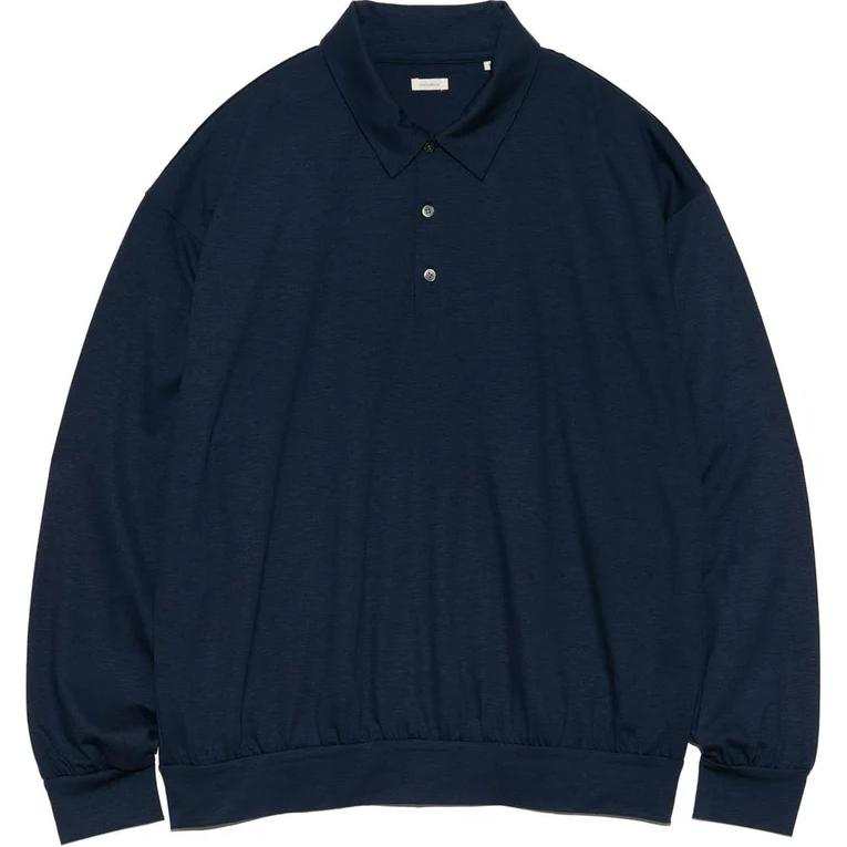 Nanamica SS25 Polo Shirt Men's Marine Blue