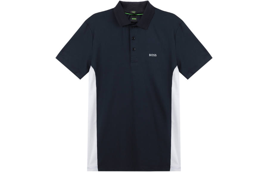 HUGO BOSS Short Sleeved Polo Shirt Men's Navy Blue