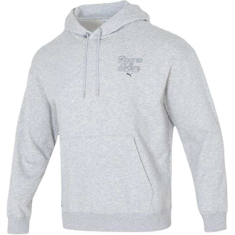 PUMA Sweatshirts Men's Gray Hooded Moderate Other