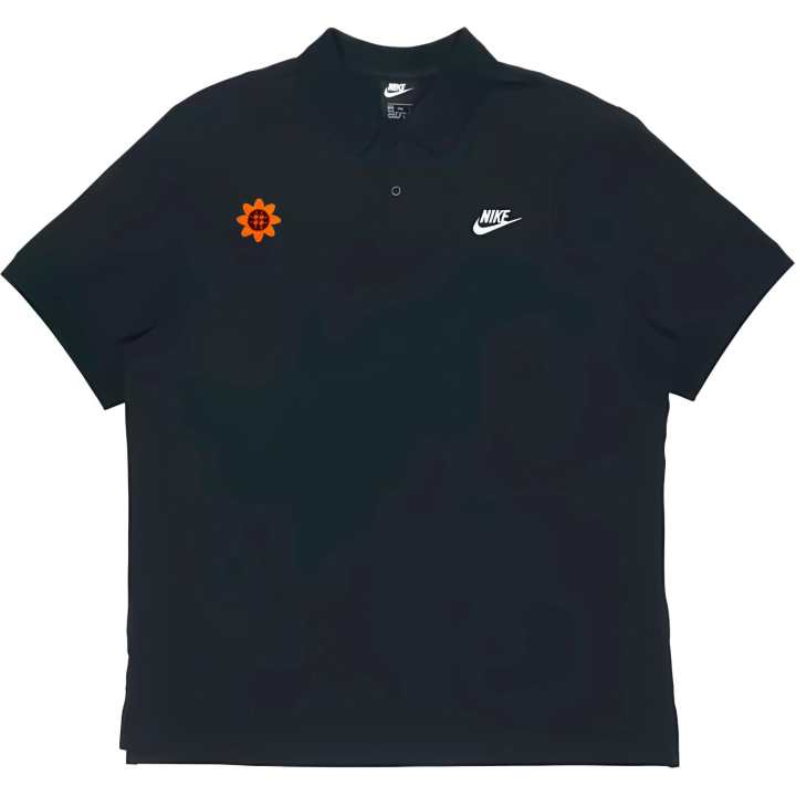 Nike Nike Polo Shirts Men's Black Polo Collar Moderate Straight Fit