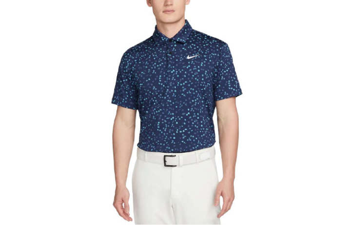Nike Nike Polo Shirts Men's Marine Blue Polo Collar Moderate Straight Fit