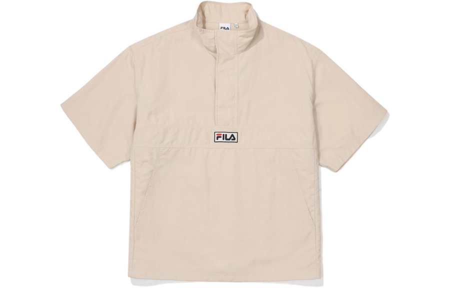 FILA Shirts Men's Beige Lapel Moderate Shirt