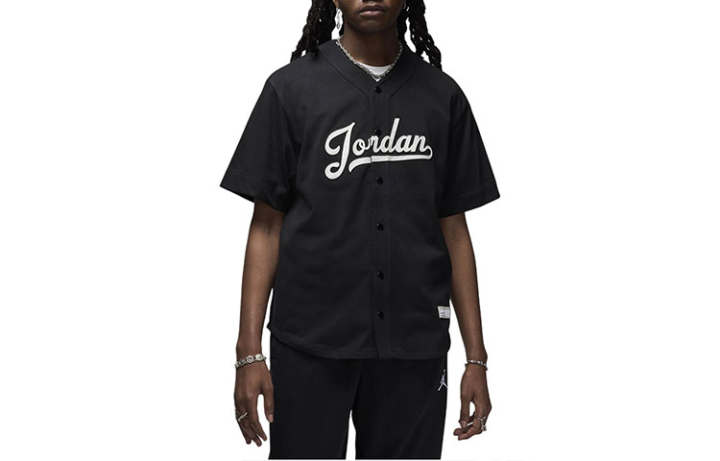 Jordan Jordan Flight MVP Men's Baseball Top Shirt Unisex Black/White