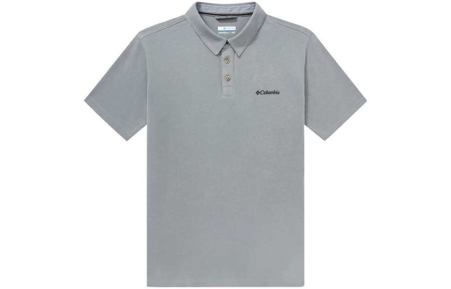 Columbia Polo Shirts Men's Gray Moderate