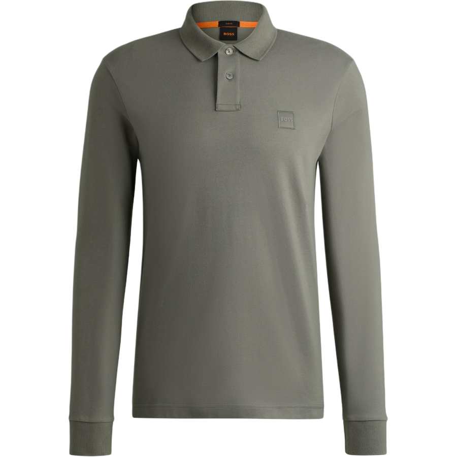 HUGO BOSS FW24 Polo Shirt Men's Gray Green