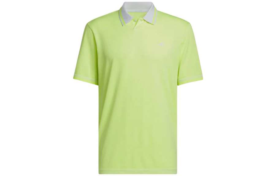 Adidas Adidas Polo Shirts Men's Bright Lemon Polo Collar Moderate Straight Fit