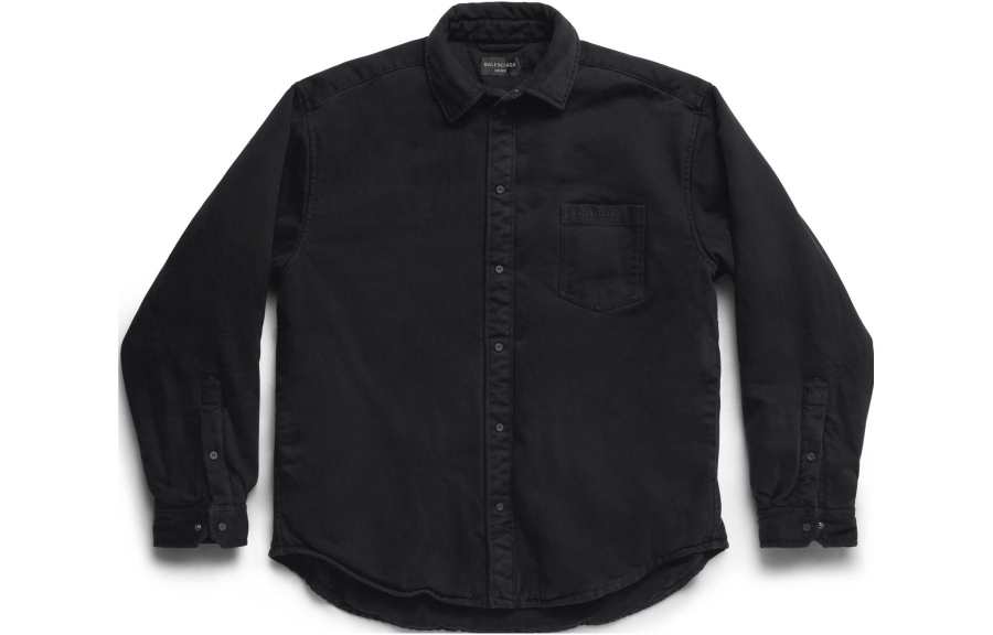 Balenciaga Shirt Loose Fit Unisex Black