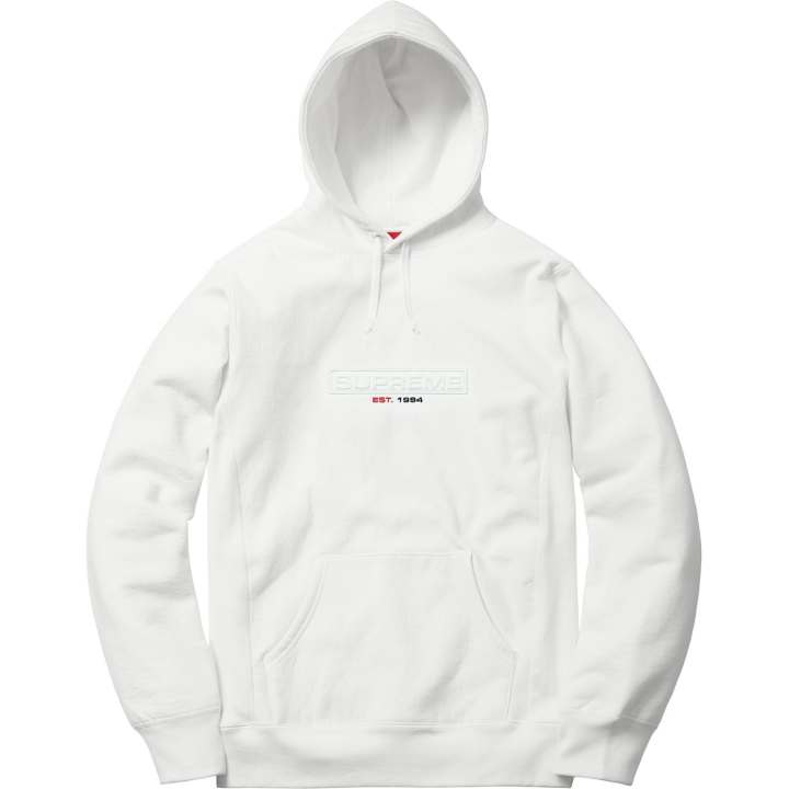 Supreme Supreme Embossed Logo Hooded Sweatshirt SS18