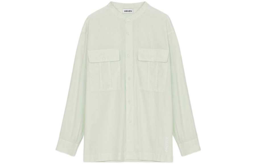 KENZO 【Previous Season】mock-neck cotton shirt