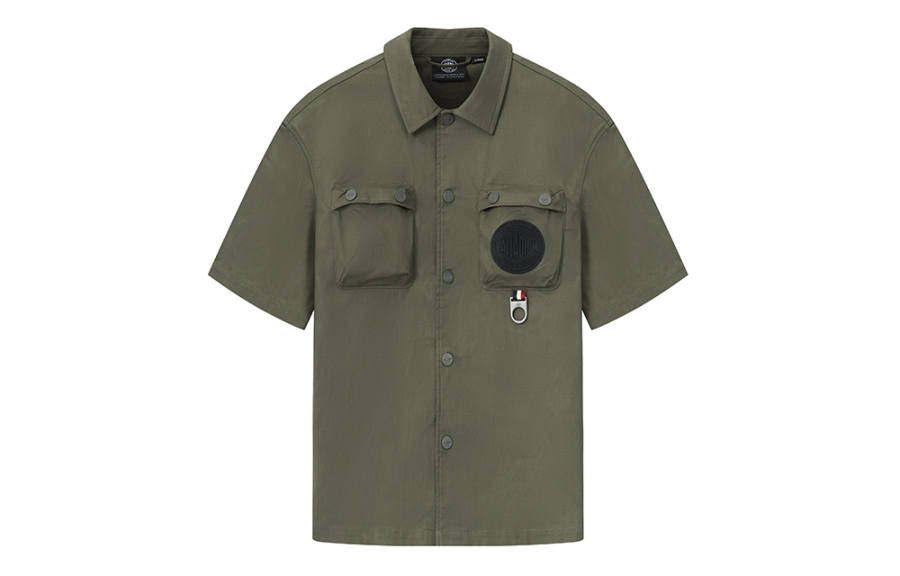 Palladium Shirts Unisex Lapel Moderate Workwear