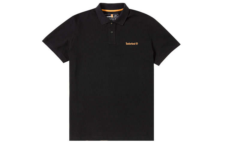 Timberland Polo Shirts Men's Black Polo Collar Moderate Other