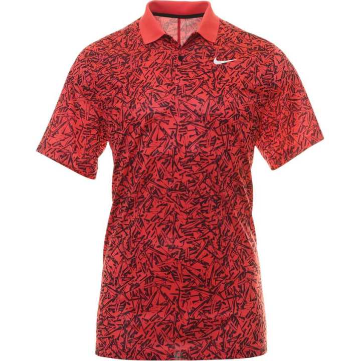 Nike Nike Polo Shirts Men's Gym Red Polo Collar Moderate Straight Fit