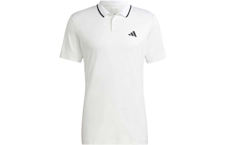 Adidas Adidas Polo Shirts Men's White Polo Collar Moderate Straight Fit