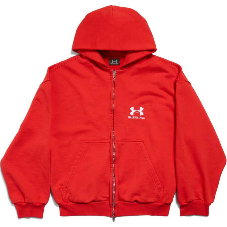 Balenciaga X Under Armour Zip Up Hoodie Regular Fit