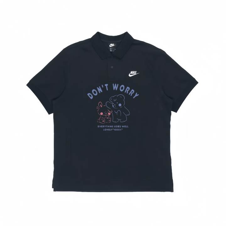 Nike Nike Polo Shirts Unisex Black Polo Collar Moderate Other