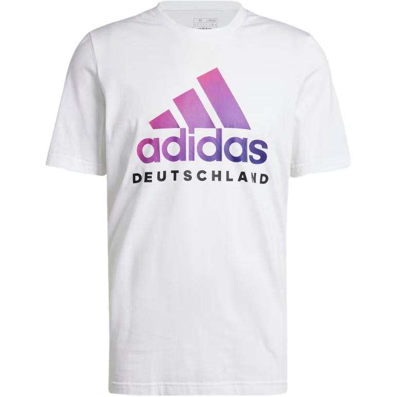 Adidas Adidas Germany T Shirts Men's White Crew Neck Moderate