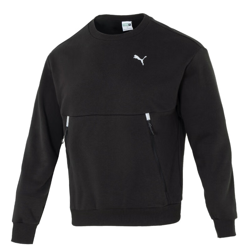 PUMA Sweatshirts Men's Black Crew Neck Moderate Other