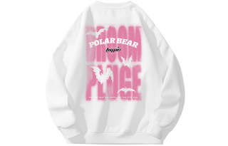POLAR BEAR Sweatshirts Unisex Crew Neck Thickened Heavyweight