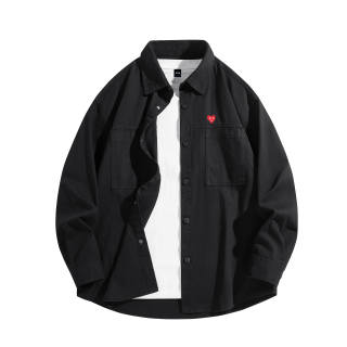 Emoji Shirts Unisex Lapel Moderate Workwear