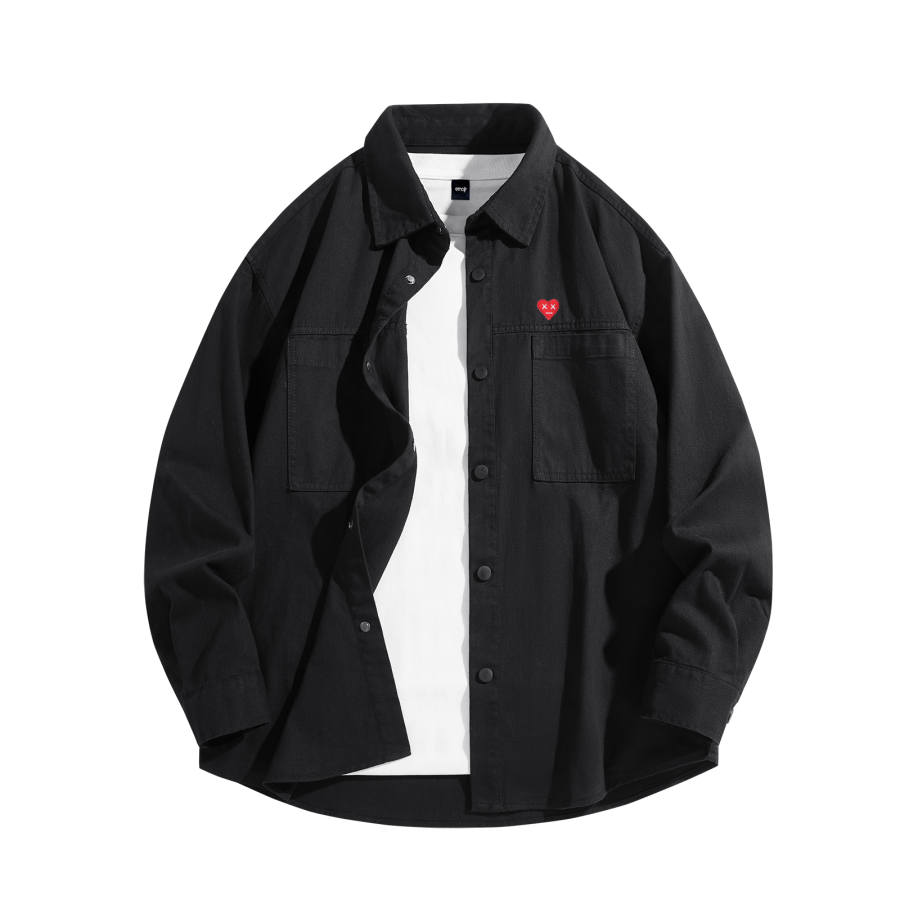 Emoji Shirts Unisex Lapel Moderate Workwear