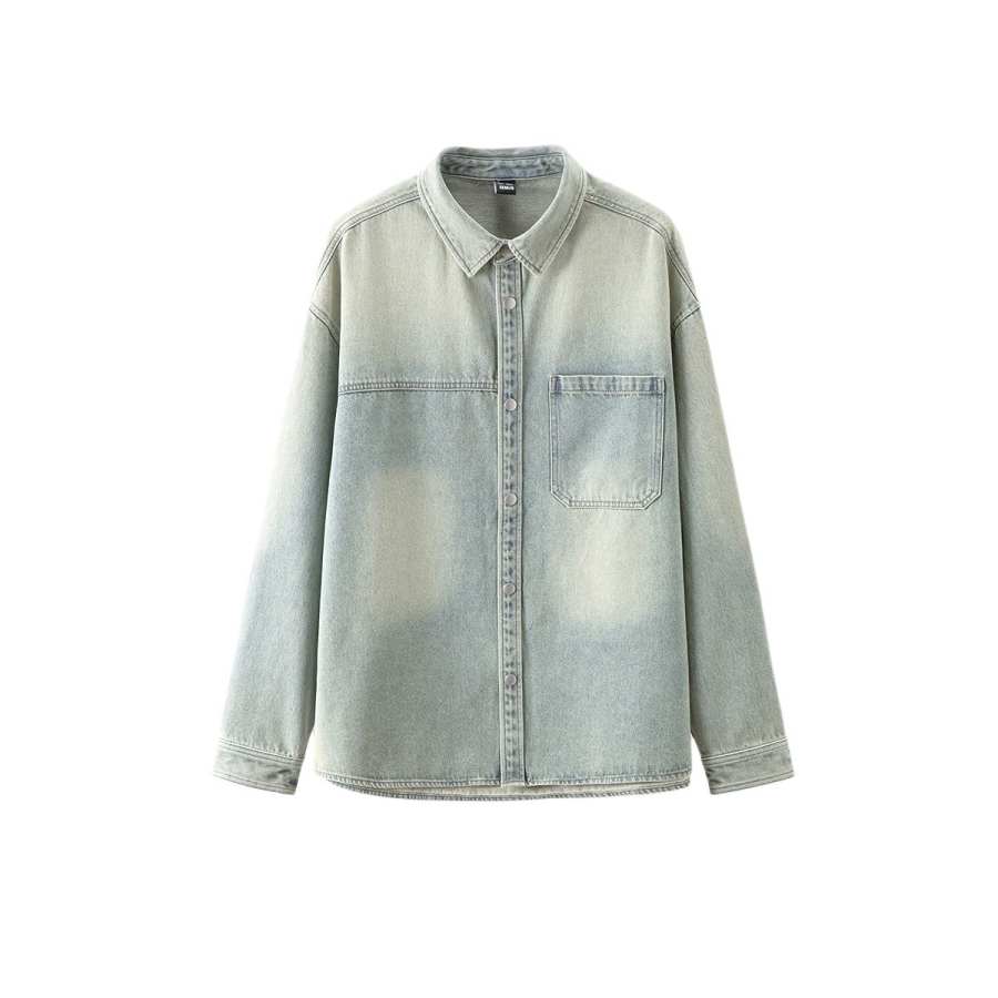 Semir Semir Shirts Men's Lapel Moderate Denim