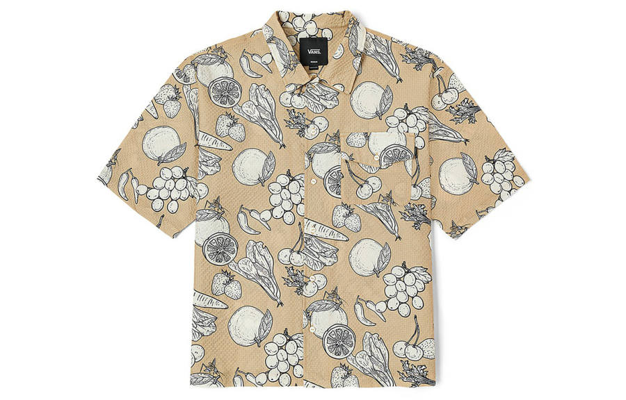 Vans Vans Spring Break Fruits Shirt Unisex Khaki
