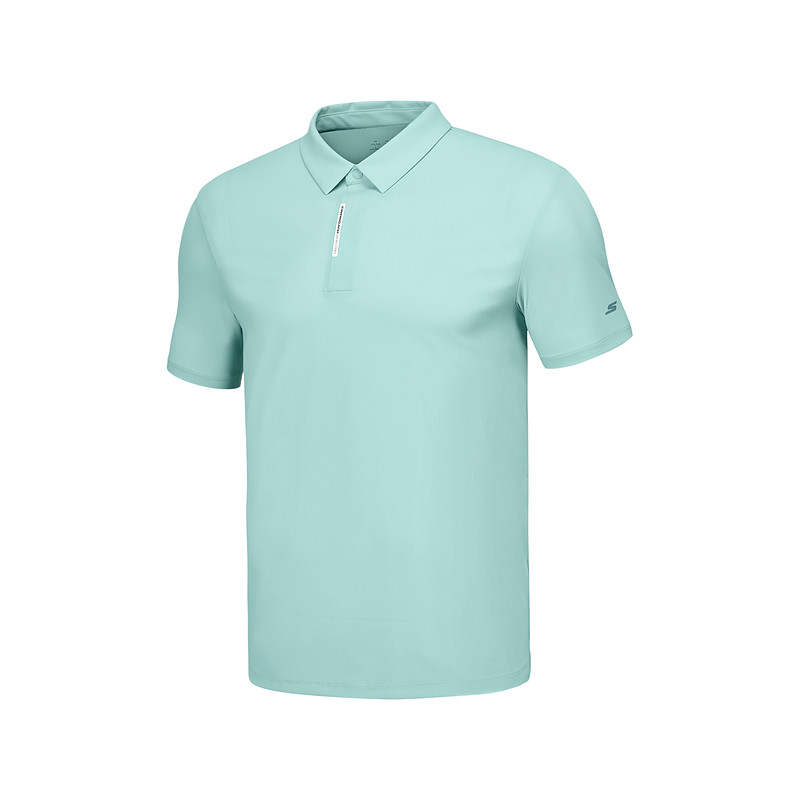 Skechers Polo Shirt Men's Aqua Green 02D9