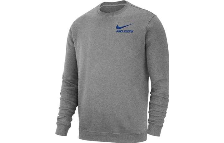 Nike Nike Sweatshirts Men's Gray Crew Neck Moderate Regular