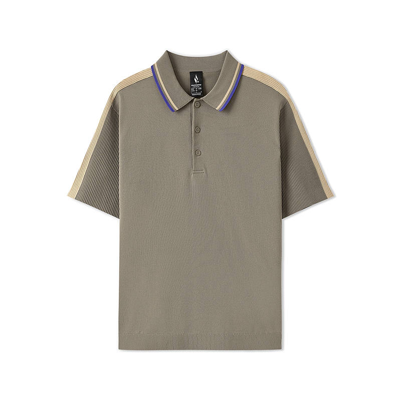 Skechers Polo Shirt Men's Gray Walnut