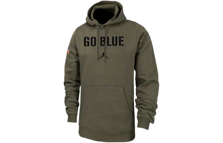 Jordan Jordan Michigan Club Fleece Sweatshirt Men's Medium Olive