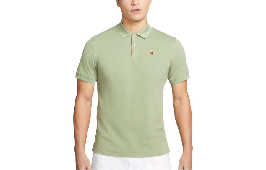 Nike Nike Polo Shirts Men's Oil Green Polo Collar Thin Other