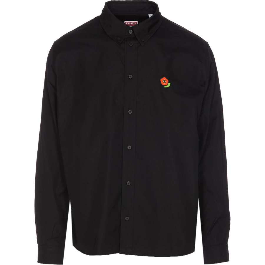 KENZO Floral Embroidered Long Sleeved Shirt