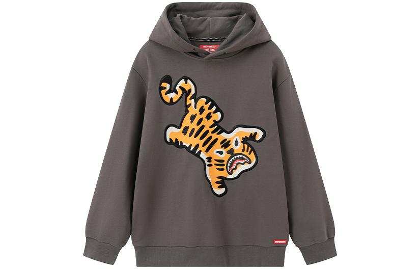 SPRAYGROUND Sweatshirts Unisex Dark Gray Hooded Moderate Regular