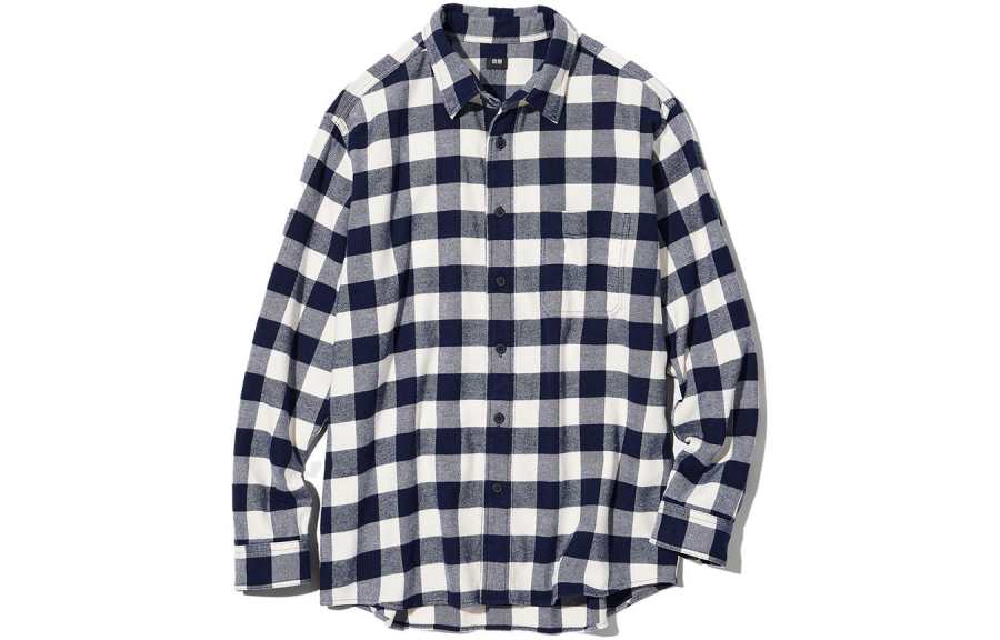 UNIQLO Shirts Unisex Ivory Lapel Moderate Other